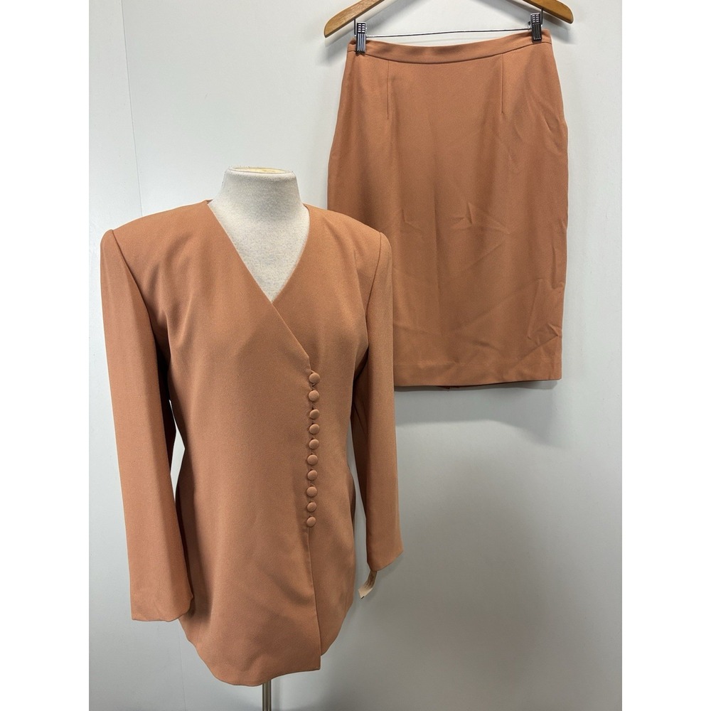 NEW! Jones New York 2 Pc Skirt Suit Women's 12 Jacket Pencil Skirt 90s Career